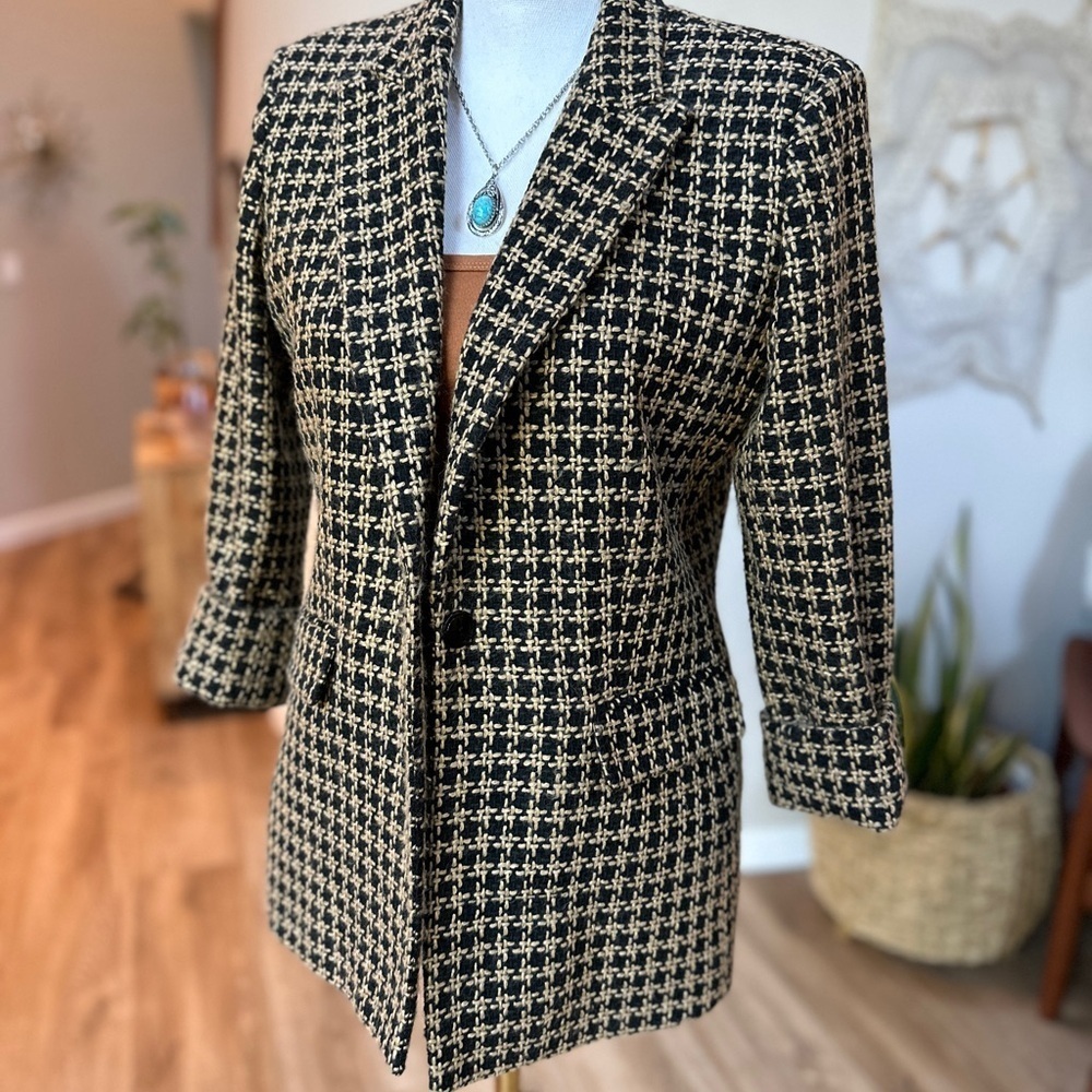 Josephine Chaus houndstooth Wool Blend Blazer